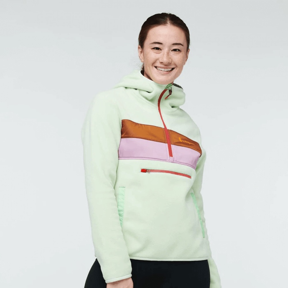 Cotopaxi Teca Fleece Hooded Half Zip Pullover Sweatshirt Stone’s Throw Medium